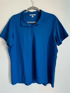 Port Authority Women's Blue Short-Sleeve Polo XXL